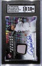 2022 Topps Pristine Pink Derek Jeter SGC 10 Gem MEM Auto 4/15 Yankees