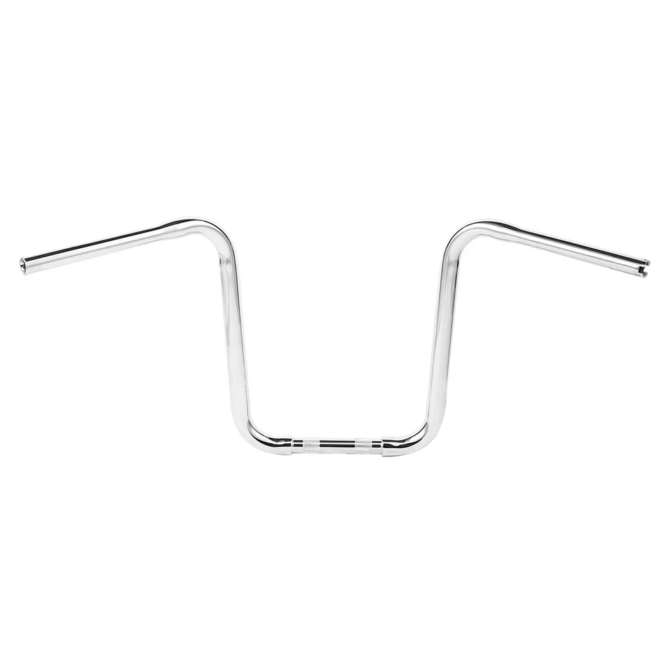 14 英寸上升猿衣架车把适合 Harley Sportster XL 软尾 Dyna 铬 — 第 3/4 张图片