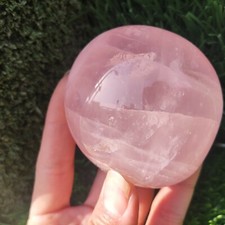 250gNatural pink rose quartz crystal sample mineral healing A860