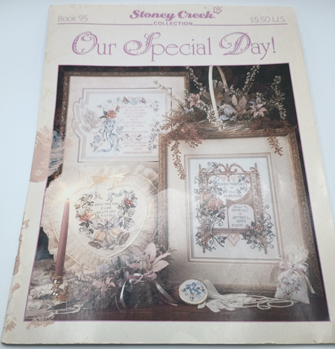 Vintage Cross Stitch Pattern Book Wedding Sampler Our Special Day Stoney Creek
