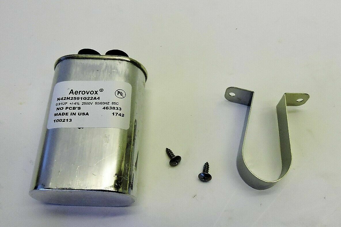 Aerovox N42H2591G21A4 Capacitor Kit 0 91 UF 4 2500V 50 60 Hz For Sale 