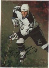 DAYMOND LANGKOW 1998-99 BAP SIGNATURE GOLD SERIES AUTOGRAPHS AUTO