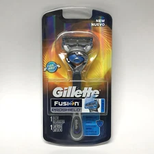 Gillette Fusion Proshield CHILL Flexball Razor + 1 Refill Cartridge, Orig Blue