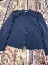 Black Kasper ASL Petite Size 8P Jacket