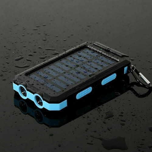 30000mAh Solar Power Bank Charger Ladegerät Externer Batterie+LED 2 USB Akku DE - Bild 14 von 20