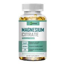 Magnesium Citrate (Citrato De Magnesio) 400Mg 120 Capsules (400mg of Elemental M