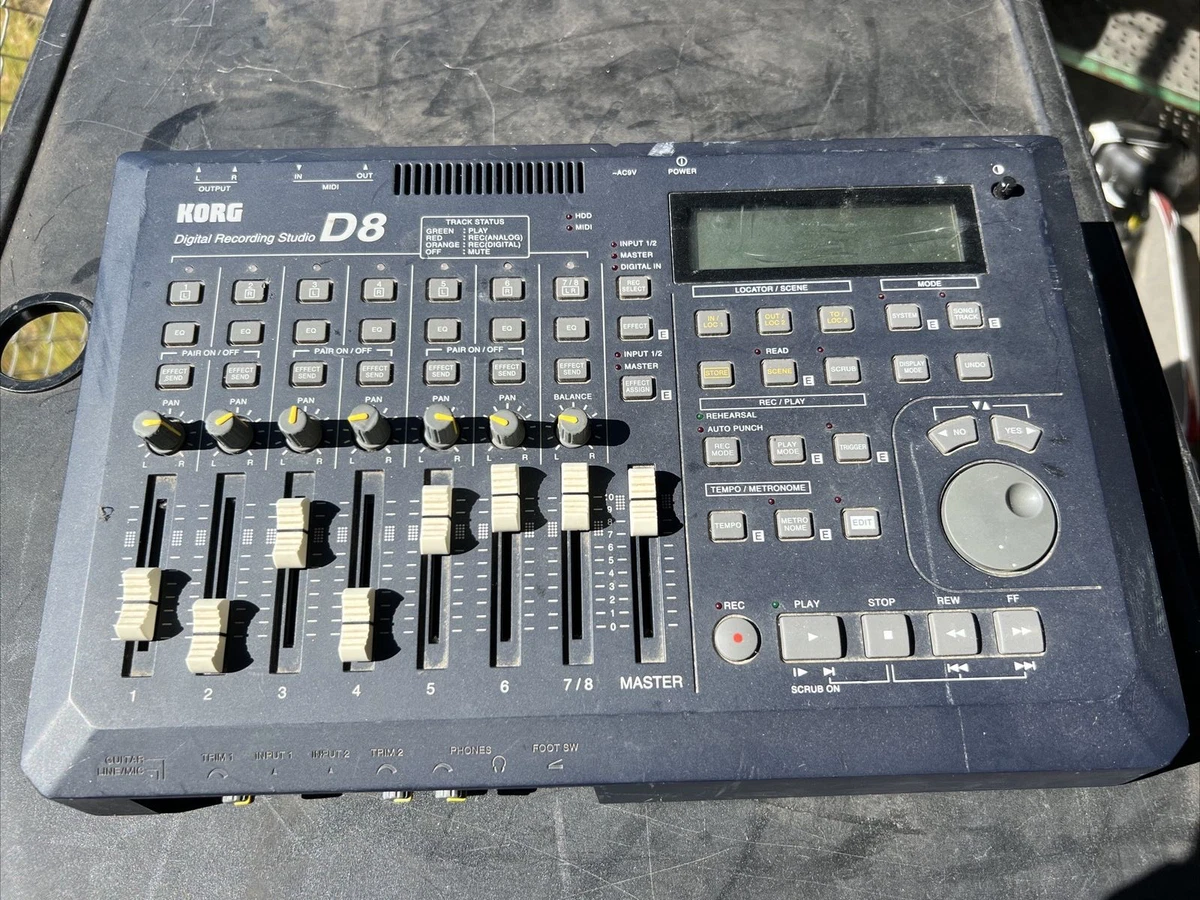 KORG D8 DIGITAL RECORDING STUDIO BODY ONLY USED NO ACCESSORIES | eBay