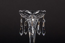 Lüsterschale Behang Marie I Tropfschale Kristall - Klunker Ø10cm mit 5 Anhänger 