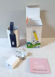 Portable Baby Bottle Warmer w/ USB Plug Faux Leather Pouch with Heat Element