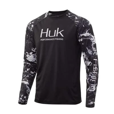 HUK Fishing Shirts Long Sleeve Uv Protection Clothing Mens Outdoor Summer Jersey