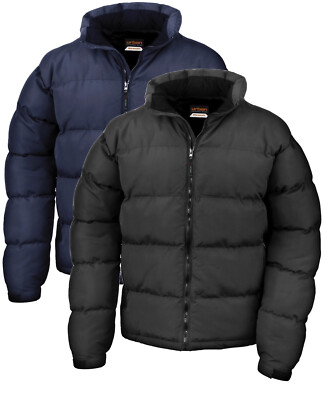 Result Urban Padded BLACK or BLUE Jacket Coat Soft Feel Micro Peached Outer