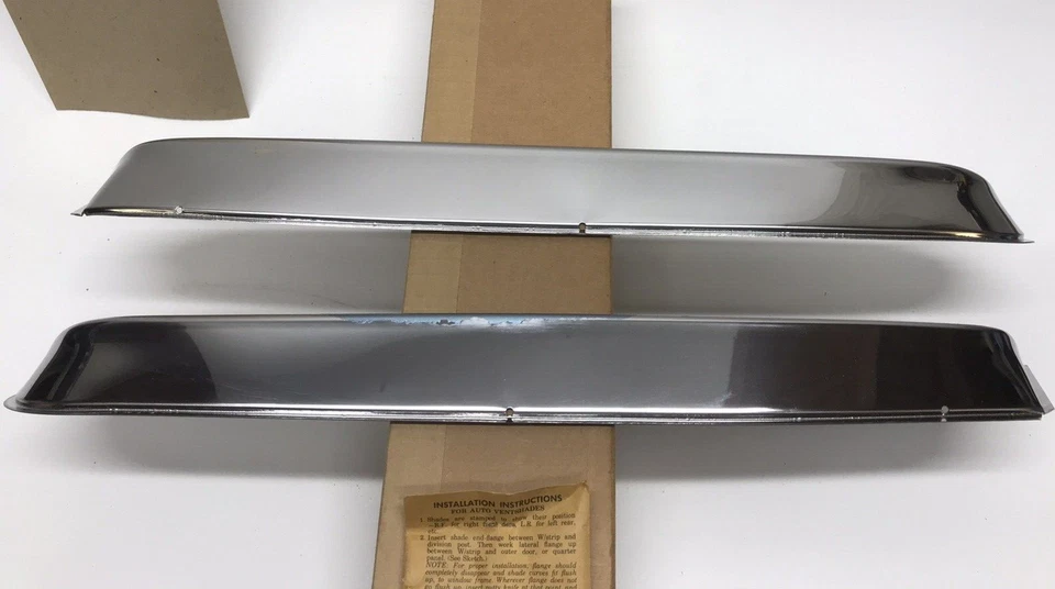 Vent Shade V-5 1965-78 Volkswagen 1200 1300 Sedan Sunroof Stainless Rain Shield - Image 2 of 4