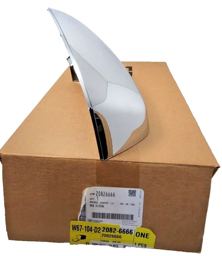 Genuine GM 20826666 Drivers Door Mirror Cover Chrome Chevrolet GMC