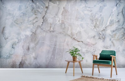 3D Gray White Texture Marble Wallpaper Wall Murals Removable Wallpaper