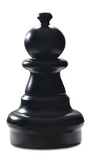MegaChess Individual Chess Piece - Pawn - 16 Inches Tall - Black