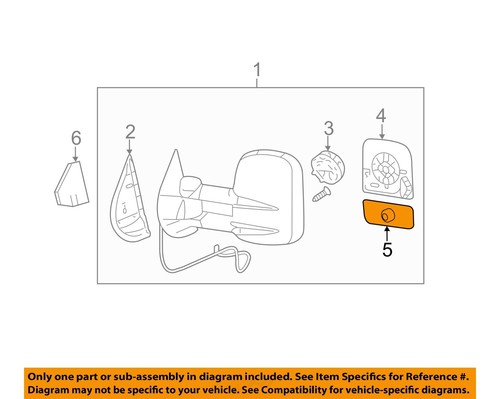 GM OEM 06-19 Sierra 1500 Classic Outside Mirrors-Mirror Glass 15933019 ...