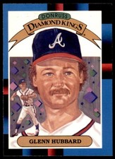 1988 Donruss - Diamond Kings Glenn Hubbard #22 Atlanta Braves Baseball Card