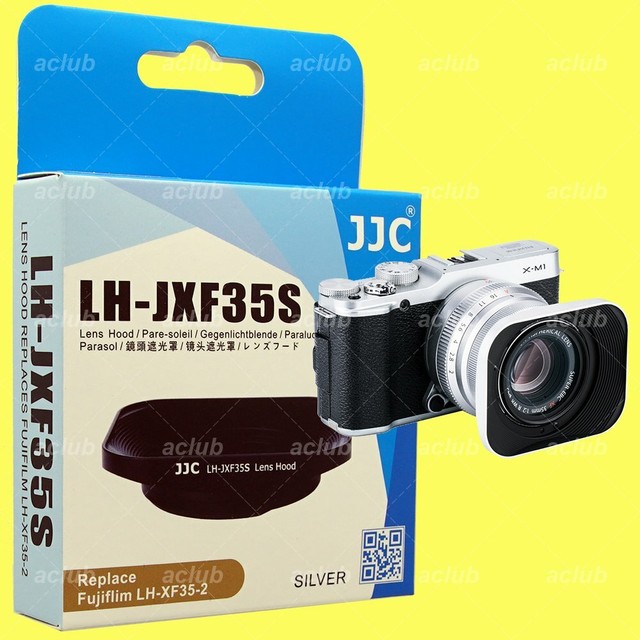 Jjc Metal Square Lens Hood Silver For Fujifilm Xf 23mm Xf 35mm F2