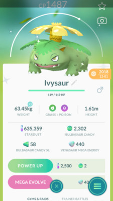 Pokemon Trade GO - Shiny Venusaur & 2nd Move Unlocked for PVP Great