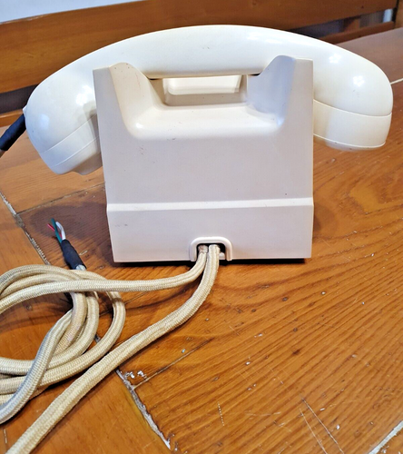 Telefono Inglese vintage IN BACHELITE color AVANA anni 50 - ripulito non testato - Zdjęcie 3 z 11