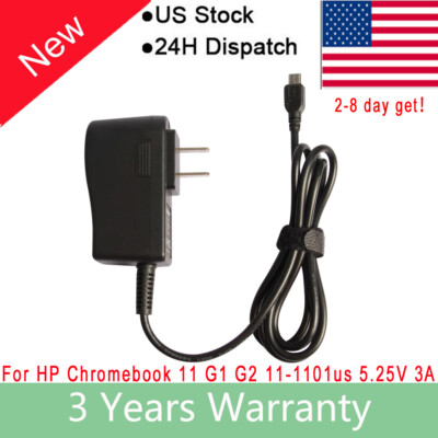 Usb-C Adattatore AC Veloce Bianco Caricabatterie Per HP Chromebook 11