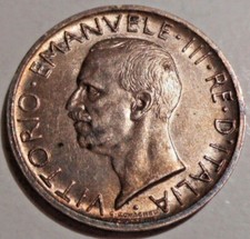 Italy , Italien 5 Lire 1927 - Vittorio Emanuel III - Silber coin