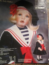 Vtg Kelly Rubert SAYLOR Doll Ad / Advertisement ONLY
