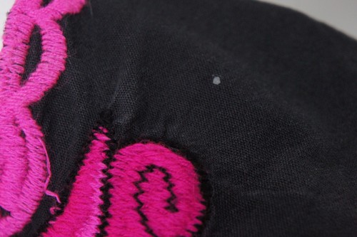 Black Embroidered Floral Mexican Blouse - Picture 7 of 8