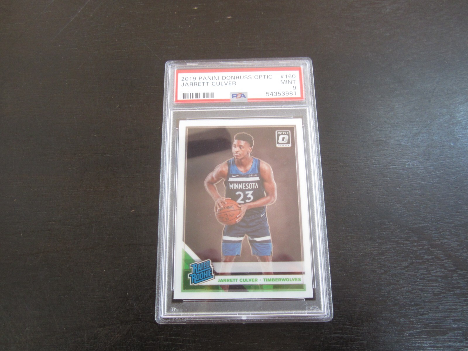2019-20 Donruss Optic # 160 Jarrett Culver PSA 9 Minnesota Timberwolves (CRG)