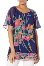 Show Me Your Mumu Women's Small Blue Cait Tassel Tunic Boquet Bundle NEW