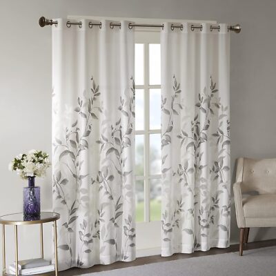 Cortinas para sala blancas modernas elegantes habitacion cuarto cortina 50x84