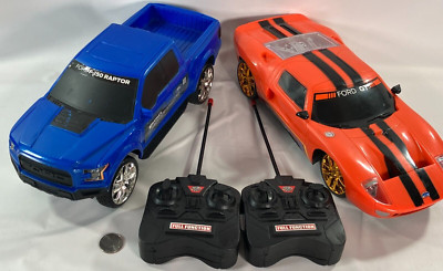 Lot of 2 2017 Ford Raptor 2009 Ford GT RC Car Truck Full Function Remote Control