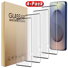4-Pack For Samsung Galaxy S25  Ultra Edge Clear Tempered Glass Screen Protector