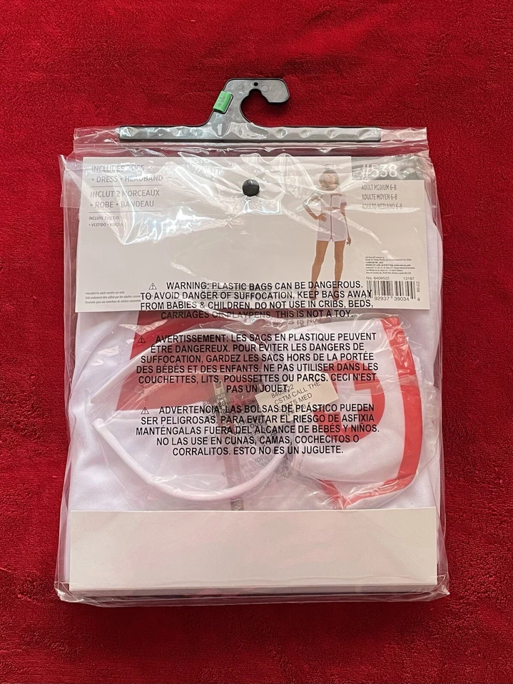 NEW Suit Yourself Costume Women's Call The Shots Nurse 2 Pcs. Costume Sz: M 6/8 - Image 4 of 4