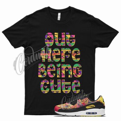 Black CUTE T Shirt for N Air Max 90 Familia Multi Yellow Latin America