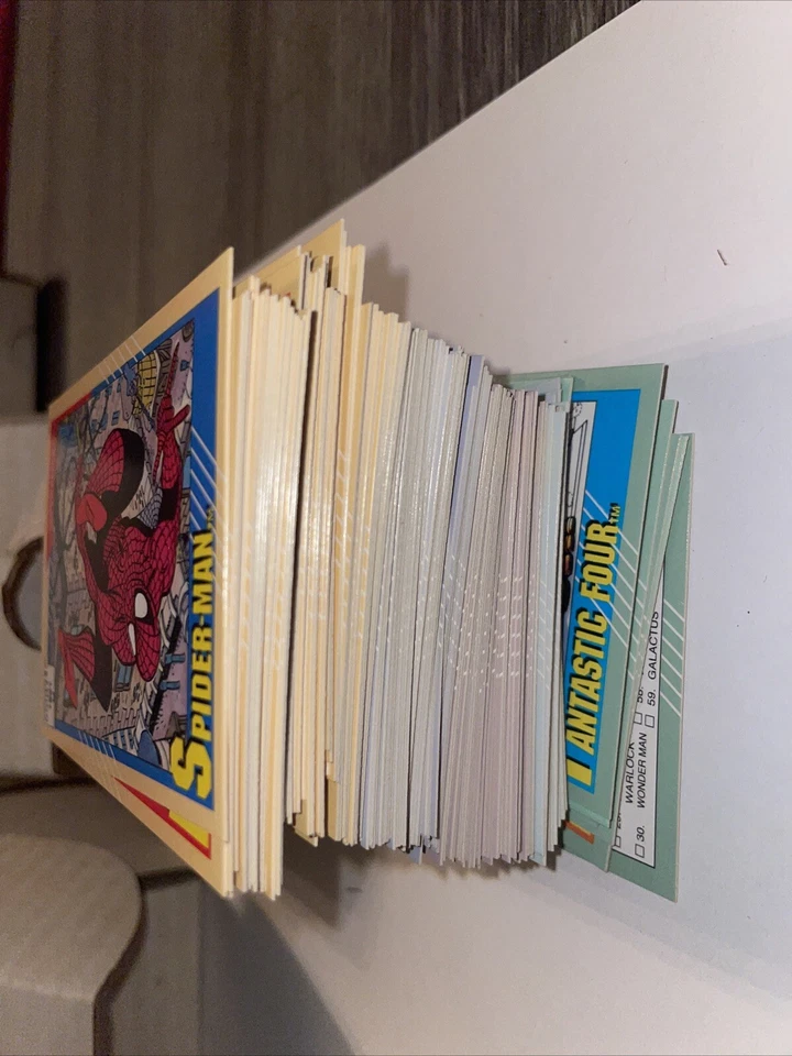1990 y 91 Marvel Universe Series 1 y 2 Cartas JUEGO BASE COMPLETO Impel Foto 4 de 4