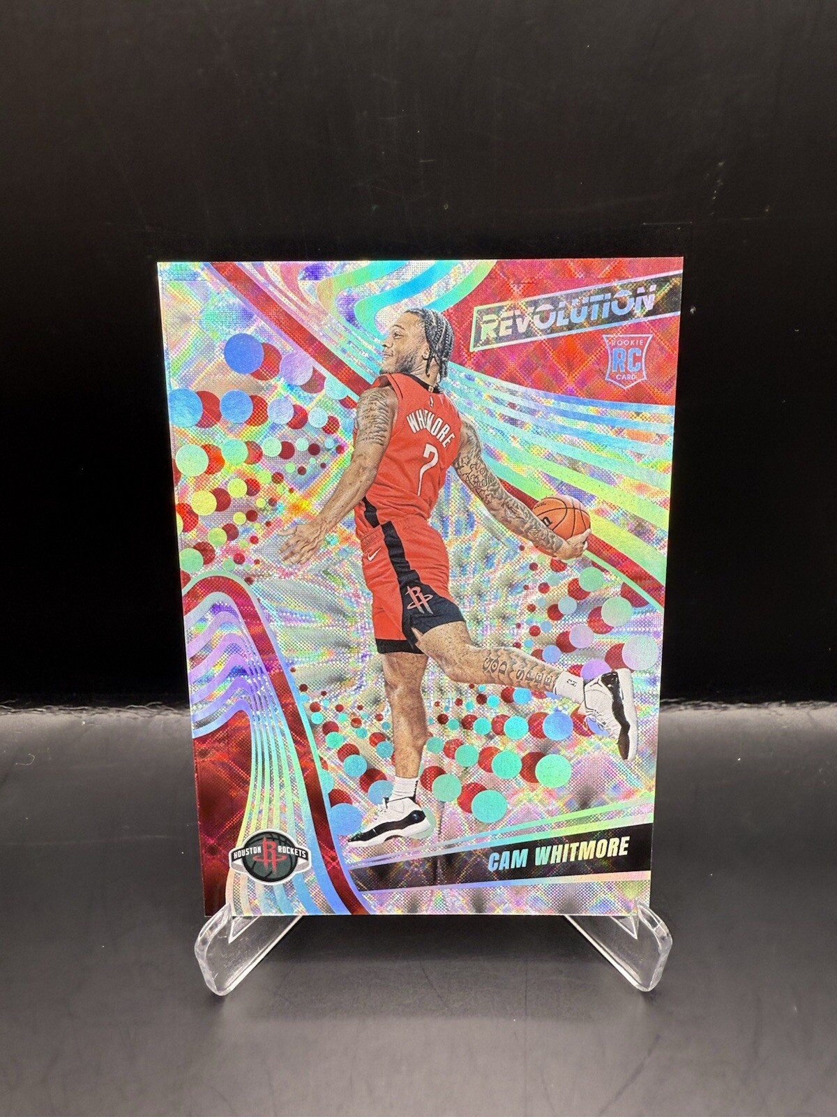 2023-24 Panini Revolution Cam Whitmore FUTURE FRAME ROOKIE /60 (RC) #111 ROCKETS