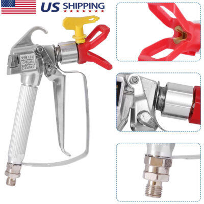 3600 PSI Airless Paint Spray Gun W/ 517 Tip Nozzle Guard for Wagner Sprayers US