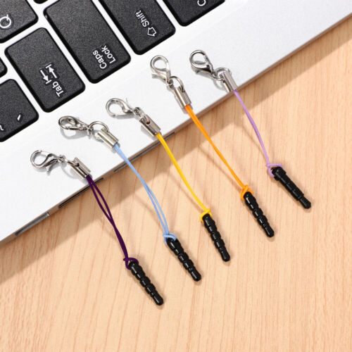 15 Pcs Practical Decorative Dust Plug with Lanyards Phone Charm Straps - Picture 1 of 10