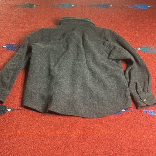 Pendleton Oregon Tweed Verde Oliva Abotonado A Presión Talla XL Niños Jóvenes Chamarra - Imagen 9 de 10
