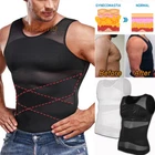 Men Slimming Body Shaper Tank Top Abdomen Gynomastica Compression Vest Gym Shirt
