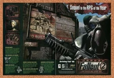 1998 Fallout 2 PC Original Advertisement / Retro Promo v2