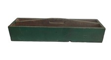 Rustic Wooden Toolbox with Handle Green Painted 