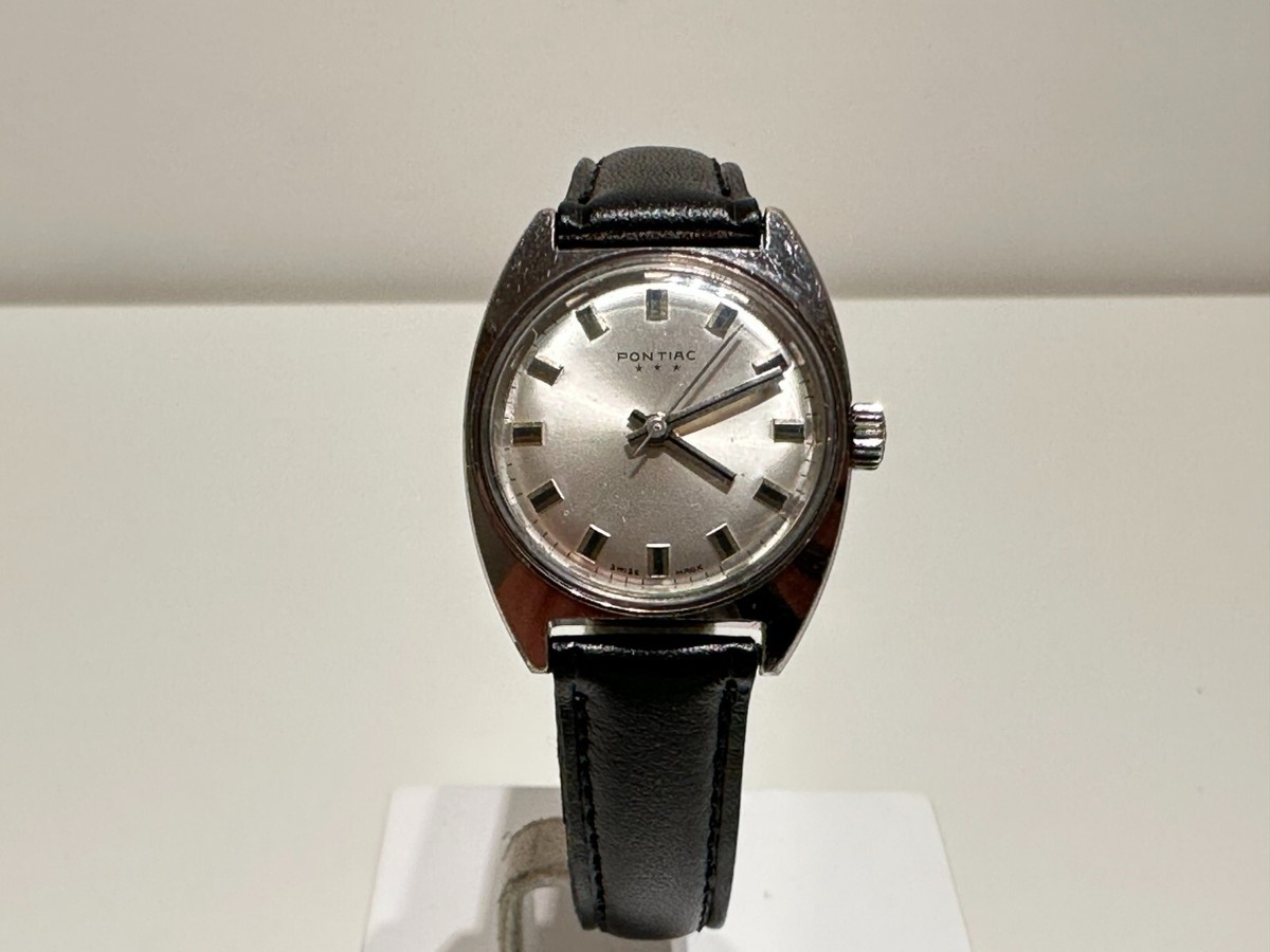 VINTAGE RARE CLASSIC NICE CHROMED LADIES SWISS MECHANICAL WATCH