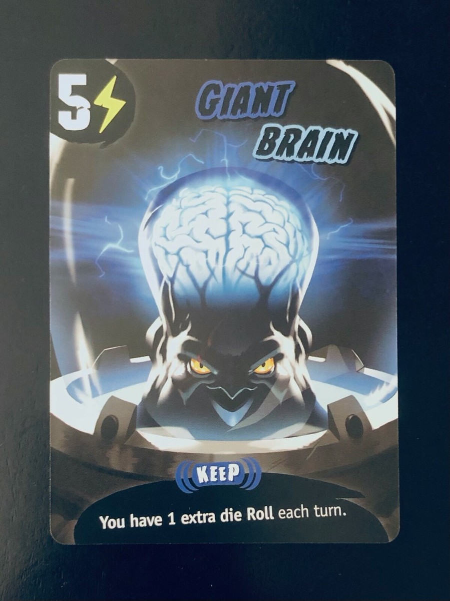 King Of Tokyo Dark Edition | Giant Brain Power Card | Replacement
