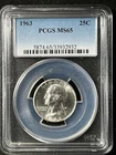 1963  25C Washington Quarter Dollar PCGS MS65  33932932