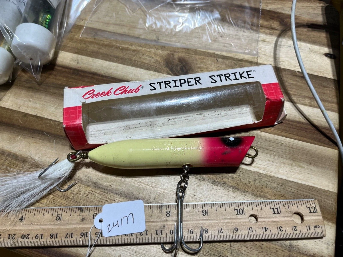 Vintage Creek Chub Striper Striker 1900 saltwater fishing lure