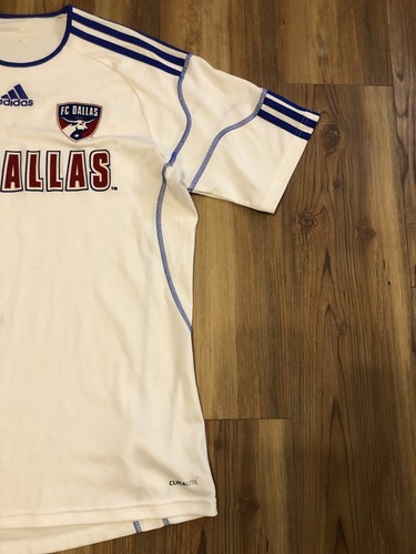 Vintage Distress FC TEXAS Dallas MLS Soccer Football Adidas Jersey Shirt Size M - Picture 6 of 21