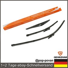 Scheibenwischer Heckwischer Set Passend für OPEL CORSA D E 06-14 Gummi ABS 3Pcs