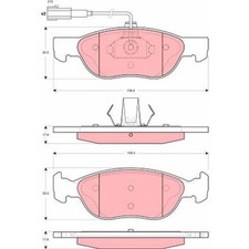 TRW GDB1486 Bremsbelagsatz für ALFA ROMEO 145 146 930 Bremse Bremsbeläge